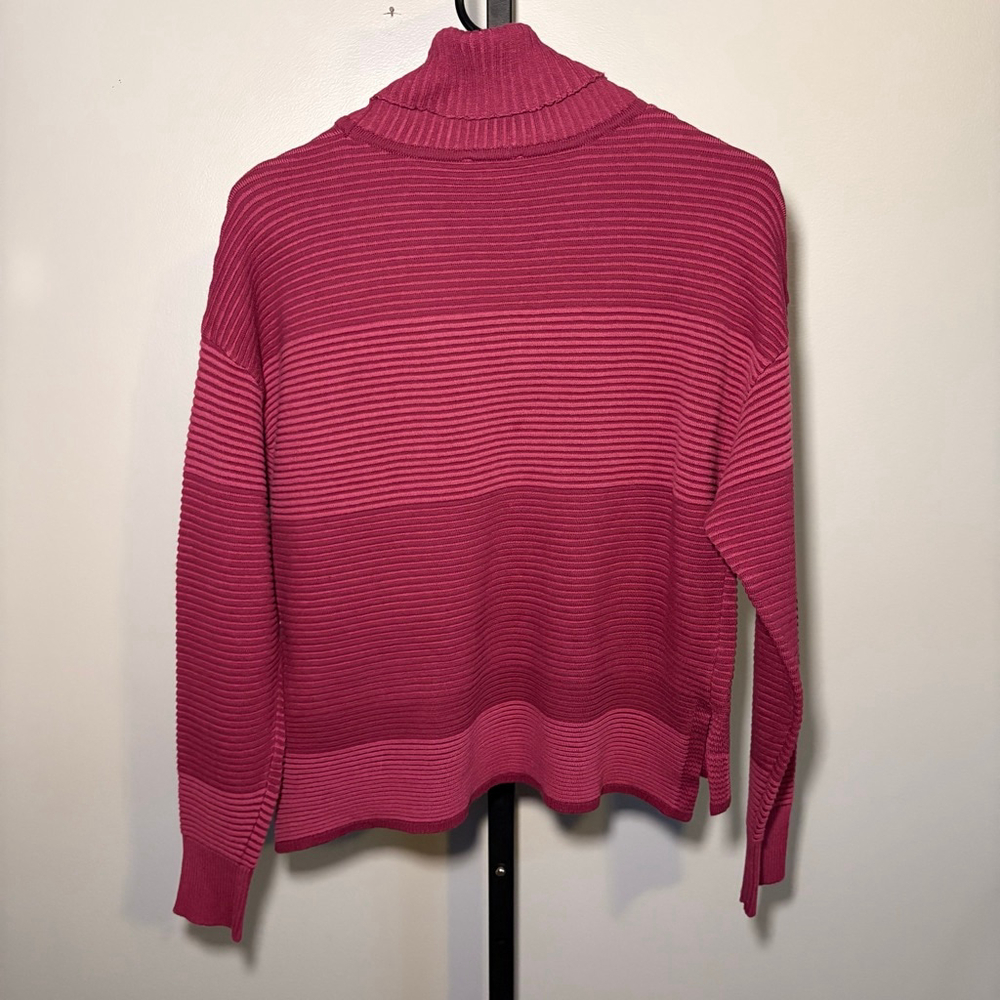 Women's Tribal Jeans Plum Wine Ribbed Cowl Neck Sweater XS - Picture 4 of 7